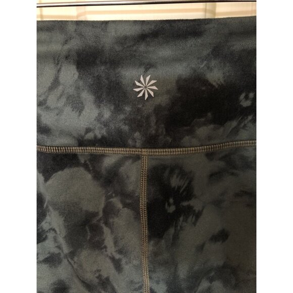 Athleta Women's Medium Tie-Dye Capri Leggings High Rise Athleticwear Gym Yoga - Picture 3 of 12